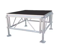 Rapide assembler la plate-forme de scène réglable en aluminium Portable avec jupe 1.22x1.22m 1.22x2.44m 1x2m 1x1m