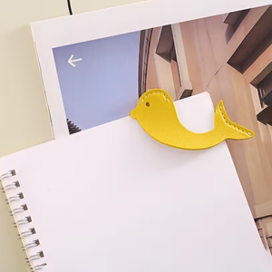 ที่คั่นหนังสือหนัง PU รูปปลาโลมา ที่คั่นหน้าหนังสือแบบพกพา ที่คั่นหน้าหนังสือสีทึบหรูหรา เหมาะสำหรับนักเรียน - Product Image 2