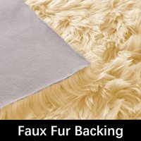 Tapis moderne en fausse fourrure shaggy, tapis de sol super doux et moelleux en latex, lavable, pour salon, chambre, décoration bohème pour la maison