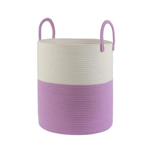 <span class=keywords><strong>Cesto</strong></span> <span class=keywords><strong>de</strong></span> lavandería 52L Contenedor <span class=keywords><strong>de</strong></span> almacenamiento <span class=keywords><strong>de</strong></span> <span class=keywords><strong>ropa</strong></span> <span class=keywords><strong>sucia</strong></span> plegable Diseño <span class=keywords><strong>de</strong></span> doble color <span class=keywords><strong>para</strong></span> niña adolescente Organizador púrpura Cuerda <span class=keywords><strong>de</strong></span> algodón Cestas <span class=keywords><strong>de</strong></span> lavandería - Product Image 4