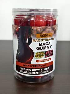 30 حبة جيلاتينية بقوة قصوى لتعزيز الثدي والأرداف والوركين 5000 ملغ، مكمل غذائي طبيعي 100% من الماكا والأغواجي للبالغين - Product Image 5