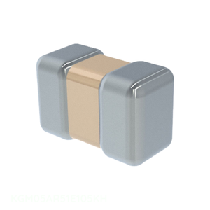 ตัวเก็บประจุเซรามิก CER 1 uF 25V X5R 0402 0402 (1005เมตริก) ยึดพื้นผิวตัวเก็บประจุ KGM05AR51E105KH 1 uF - Product Image 1