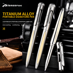 Bolígrafo Táctico de Aleación de Titanio PioneerEDC, Herramienta de Autodefensa, Negocios y Firma, Tipo Resistente, Bolígrafo de Metal de Lujo, Gadgets EDC - Product Image 1
