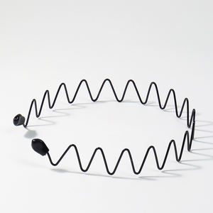 מפעל מותאם אישית 5pcs חם מוכר מתכת ראש שחור חישוק גל שיער hop גל תסרוקת יוניסקס אביזרים לנשים גברים - Product Image 5