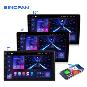 Ai phổ 2 DIN 9 inch IPS màn hình cảm ứng với Carplay <span class=keywords><strong>Android</strong></span> 13 đài phát thanh xe Car DVD Player đa phương tiện GPS navigation xe Stereo - Product Image 1