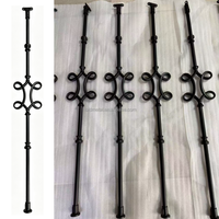 Neues Design 16mm Hohle Runde Schmiedeeisen-Spindeln Schmiedeeiserne Baluster Schmiedeeisernes Treppengeländer