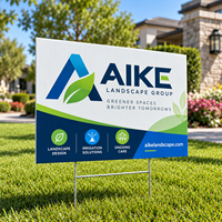 Panneaux de jardin en PP imperméables de haute qualité, impression de logo personnalisée, panneaux de jardin en plastique ondulé de 5 mm avec piquet en H pour la promotion publicitaire