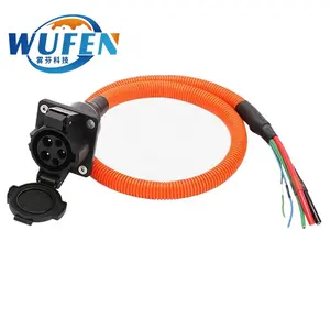 Inlet Ev Connectors TYPE1 Plug SAE J1772 Ev Connectors AC Charging Socket with 1M Pure Copper Charging Cable