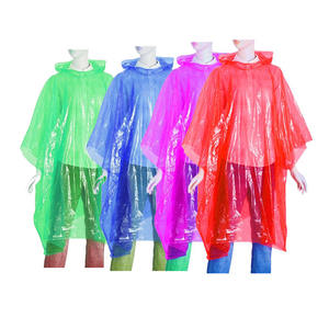 Capa de Chuva Leve Fashion de 0.015mm Poncho de Emergência Impermeável Descartável de PE Para Uso Único - Product Image 2