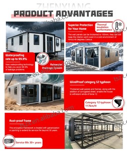 Casa Prefabbricata con Design Completamente Personalizzabile, Tetto Triangolare, 2 Camere da Letto, Casa Container Espandibile per Abitazioni - Product Image 4