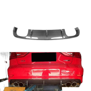 Difusor trasero de fibra de carbono Sportline para <span class=keywords><strong>A3</strong></span> 8V <span class=keywords><strong>S</strong></span> <span class=keywords><strong>Line</strong></span> S3 Sedán 4 puertas 2014-2016, gran éxito de ventas. - Product Image 1