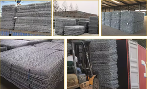 Cage en treillis hexagonal 4,0 mm en acier galvanisé 2x0,5x0,5m Panier <span class=keywords><strong>gabion</strong></span> pour la construction de berges et de murs de soutènement en pierre - Product Image 6