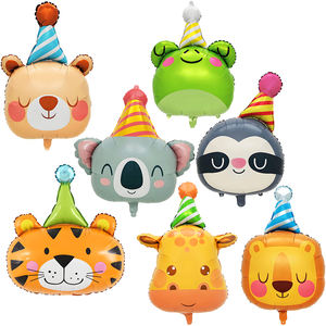Ballons <span class=keywords><strong>de</strong></span> fête à prix abordable : Fournisseur <span class=keywords><strong>de</strong></span> ballons en aluminium jetables en forme <span class=keywords><strong>de</strong></span> tête d'animal <span class=keywords><strong>de</strong></span> dessin animé pour les fêtes d'<span class=keywords><strong>anniversaire</strong></span> des enfants et les événements scolaires - Product Image 1