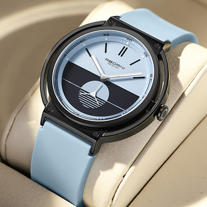 Jam Tangan Tali Silikon Analog Warna Permen Jam Tangan Olahraga Tahan Air Pria Wanita Jam Tangan Quartz - Product Image 4
