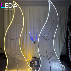 Fondo de escenario para bodas y eventos al aire libre LEDA, arco con forma de algas acuáticas, fondo de hierro forjado para decoración de bodas - Product Image 5