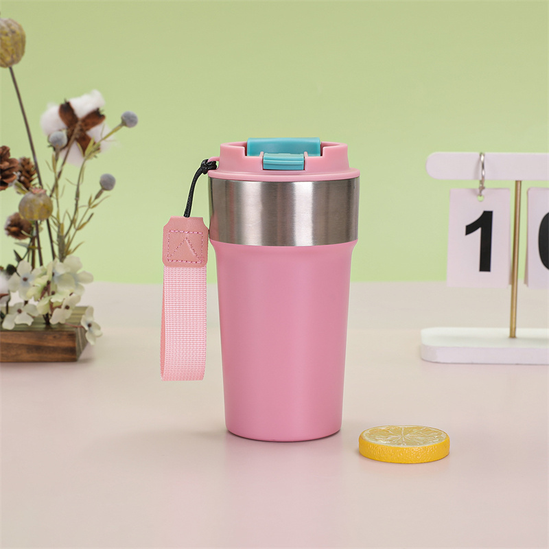 Powder Coated Insulated Stainless Steel Coffee Mug 16 oz Stainless Steel  Insulated Coffee Mugs with Lid| Alibaba.com