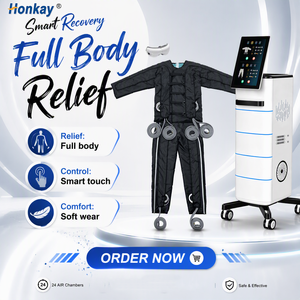 Appareil de pressothérapie professionnel 3 en 1 pour massage musculaire, combinaison intégrale de pressothérapie, drainage lymphatique - Product Image 1