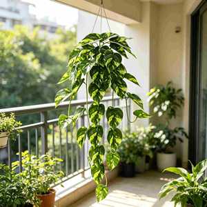 An Yun Artificial Pothos Vines 30cm-100cm Silk <b>Wall</b> Mounted Indoor Green Ivy <b>Decor</b> for Home Office - Product Image 4