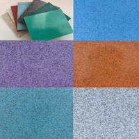 Peinture de sol autolissante en résine époxy avec granulats de sable coloré pour garage et extérieur