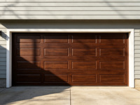 Porte de garage sectionnelle en acier, élégante, avec isolation thermique, surface finie, plusieurs couleurs au choix