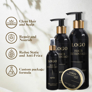 Champú y Acondicionador Sin Sulfatos de Marca Privada OEM Personalizado con Mezcla de Silicona, <span class=keywords><strong>el</strong></span> Más Vendido, y Mascarilla Capilar para Extensiones de Cabello - Product Image 5