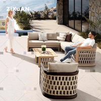 Canapé en rotin créatif pour hôtel Balcon Chaise en rotin simple et décontractée Extérieur en plein air Imperméable