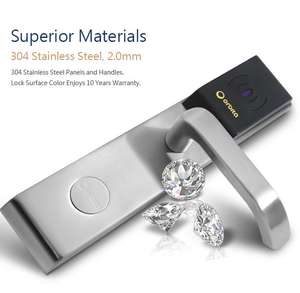 Orbita Electonica 3041 RFID Cerradura electrónica inteligente Material de PC duradero Llave antirrobo impermeable para acceso de tarjeta de puerta de hoteles - Product Image 3