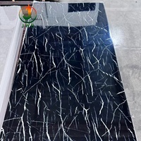 Panel Dinding PVC Marmer UV Berkualitas Tinggi Tahan Air Anti Lembab untuk Tangga Villa - Ramah Lingkungan Tahan Api Mudah Dipasang