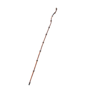 Bamboo Walking Stick With Gourd Decoration Anti Slip Outdoor Hiking Cane Collectible Ornament One Section Wood Tip - Product Image 5