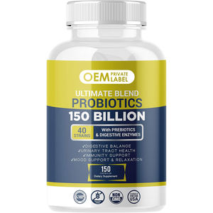 <span class=keywords><strong>150</strong></span> Miljard Cfu Probiotica Capsules 40 Stam Probiotica Met Organische Prebiotische Acidophilus Probiotische Supplement Voor Vrouwen Mannen - Product Image 1