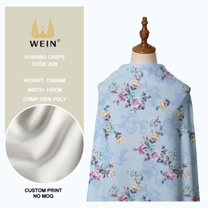 B28 <span class=keywords><strong>2025</strong></span> kỹ thuật số in trắng Koshibo 100% polyester váy vải cho mềm quần - Product Image 2