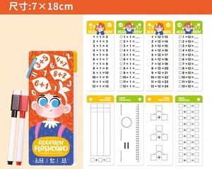 Tarjetas <span class=keywords><strong>de</strong></span> Matemáticas Reutilizables <span class=keywords><strong>de</strong></span> Borrado en Seco para Sumas, Restas, Multiplicaciones y Divisiones para Niños <span class=keywords><strong>de</strong></span> 0 a 12 Años, 2.º, 3.º y <span class=keywords><strong>4</strong></span>.º Grado - Product Image 5