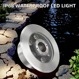 ไฟน้ำพุ LED กันน้ำ 12V IP68 สแตนเลสทรงกลม สำหรับสระว่ายน้ำและตกแต่งภูมิทัศน์ - Product Image 2