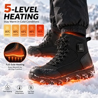 Bottes chauffantes électriques rechargeables pour l'hiver, chaussures chauffantes à semelle intégrale, imperméables, pour le travail en extérieur, avec batterie externe