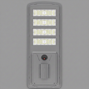 Lampadaire solaire LED 400W en aluminium moulé sous pression IP67 à montage mural, cellule mono-Si, lumière du jour 6000K, certifié CE/RoHS, garantie 2 ans - Product Image 1