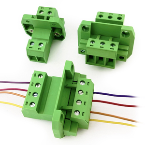 Conector y Enchufe de Alta Corriente de 7.62mm de Paso, 32A, con Brida para Montaje a Través de Pared - Juego Completo Macho-Hembra Sin Soldadura en Línea - Product Image 4