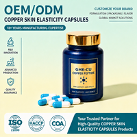 Capsules d'élasticité cutanée au cuivre OEM ODM Marque privée Vente en gros Complément raffermissant pour la peau et soutien capillaire pour la consommation quotidienne des femmes