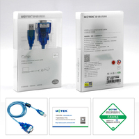 Convertidor USB RS232 con Chipset FTDI para Uso Industrial UOTEK UT-8801 Personalizable 300bps-460.8kbps 15KV DB9 Universal