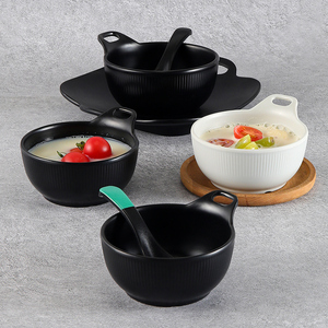 Assiette <span class=keywords><strong>de</strong></span> <span class=keywords><strong>service</strong></span> <span class=keywords><strong>moderne</strong></span> en mélamine avec poignées petits bols en mélamine ensembles d'assiettes vaisselle juego <span class=keywords><strong>de</strong></span> platos para <span class=keywords><strong>casa</strong></span> - Product Image 4