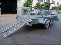 8 pieds auvent ouverture fermée Pantech voiture aile Van semi-remorque 7x4 camping-car Atv utilitaire fabricant soudé métal 7x4 voiture remorques