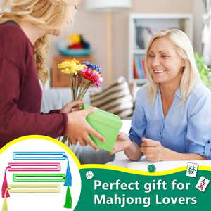 Lecteur de lignes de Mahjong portable en acrylique lumineux pour débutants, lot de 4 lecteurs de règles épaissis pour les parties de stratégie - Product Image 6