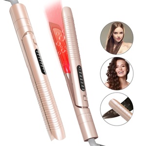 Fábrica de alta temperatura 2 en 1 PANTALLA Lcd multifunción férula eléctrica cerámica infrarroja iones negativos alisador de pelo suave - Product Image 2
