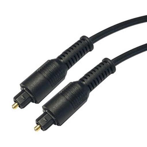 cable de conexin fibra ptica toslink, 2 metros, ideal para transmisin de audio digital de calidad.