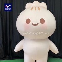 Modèle d'air gonflable Dumpling Dolls Publicité Gonflable Cartoon Ballon Écran Type Sea Shipping