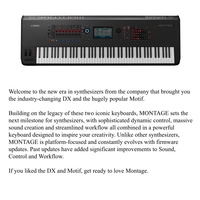 Synthétiseur Workstation MONTAGE8 88 touches BHS d'occasion avec AWM2+FM-X Super Knob, 16 pistes USB MIDI, sortie équilibrée, 100% testé, prise US, 29KG