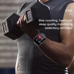 Smartwatch D20 New Y68 D20 Smart Watch Men Women Blood Pressure Fitness Trackers Bracelet Smart Clock Waterproof D20 Y68 Smartwatch Android IOS