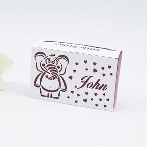 Papier découpé au laser pour fête prénatale garçon, boîte à bonbons adorable, 50 pièces - Product Image 5