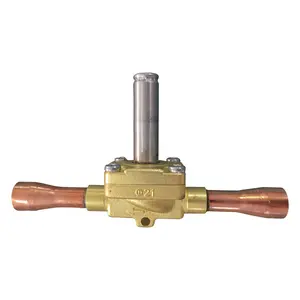 HY1078-5 5/8"ODF Diaphragm Solenoid Valve suitable for all fluorinated refrigerants with coil