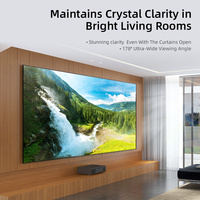 Écran PRO 84"~150" T-Prism UST ALR à Cadre Fixe Bord Ultra Fin pour TV Laser/Projecteurs à Ultra Courte Focale