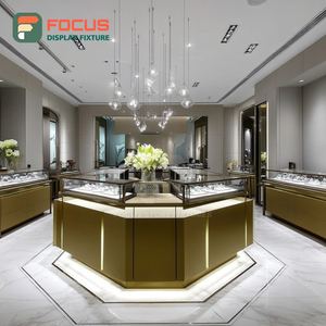 Sistema de Exhibición de Joyería para Tiendas Minoristas Modernas, Mostrador de Exhibición para Tiendas de Marca con Superficie Pulida - Product Image 5